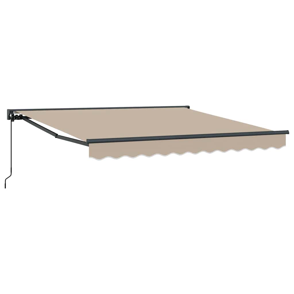 Vidaxx faltbarer Sonnenschirm Beige 300 x 250 cm Polyester und Metall