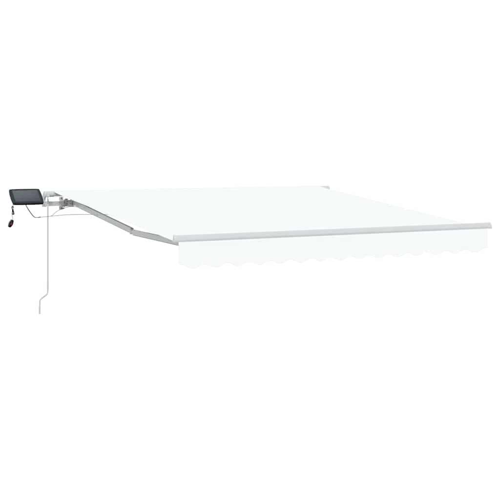 Vidaxx faltbarer Sonnenschirm weiß 300 x 250 cm Stoff und Stahl