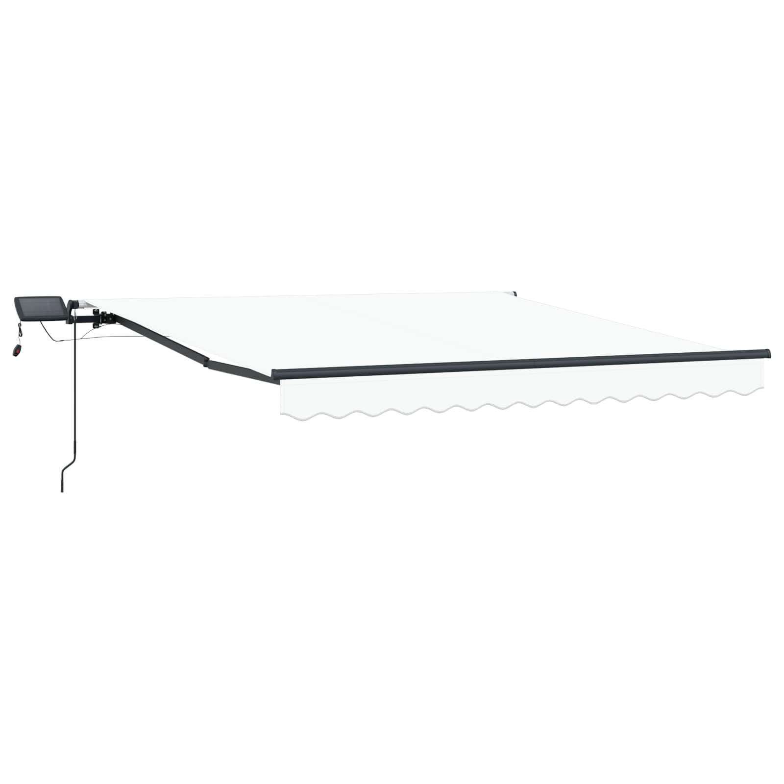 Vidaxx faltbarer Sonnenschirm weiß 300 x 250 cm Stoff