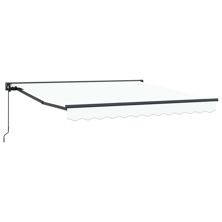 Vidaxx faltbarer Sonnenschirm weiß 300 x 250 cm Polyester und Metall
