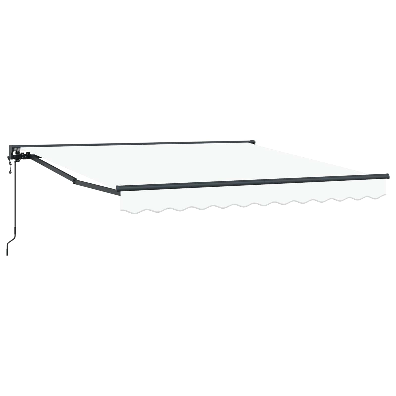 Vidaxx faltbarer Sonnenschirm weiß 300 x 250 cm Polyester und Metall
