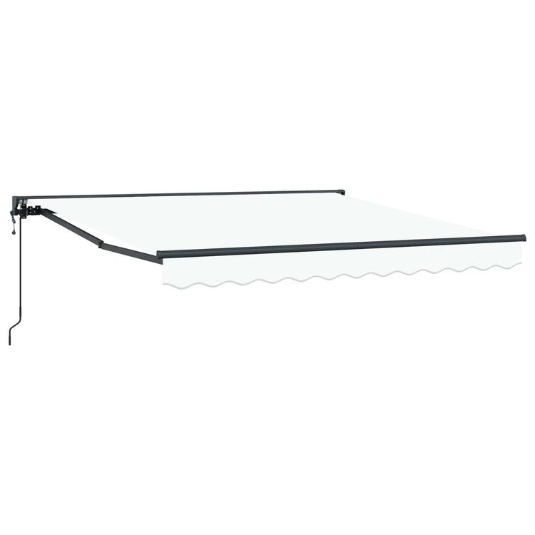 Vidaxx faltbarer Sonnenschirm weiß 300 x 250 cm Polyester und Metall