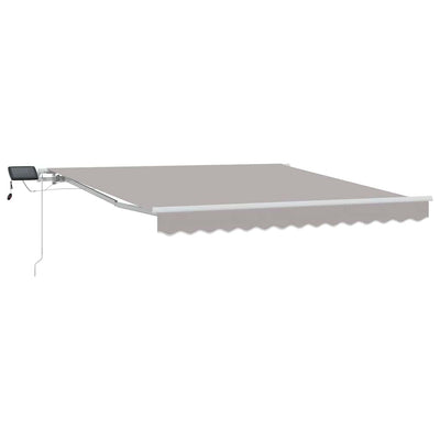 Vidaxx faltbarer Sonnenschirm hellgrau 300 x 250 cm Stoff und Stahl
