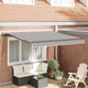Vidaxx faltbarer Sonnenschirm hellgrau 300 x 250 cm