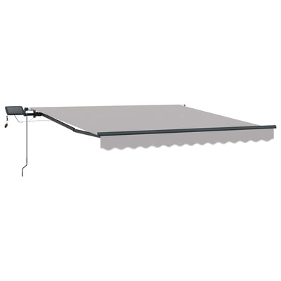 Vidaxx faltbarer Sonnenschirm hellgrau 300 x 250 cm Stoff