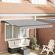 Vidaxx faltbarer Sonnenschirm hellgrau 300 x 250 cm