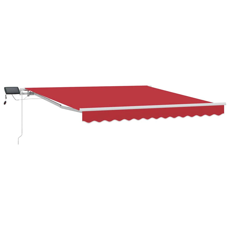 Vidaxx faltbarer Sonnenschirm rot 300 x 250 cm Stoff und Stahl