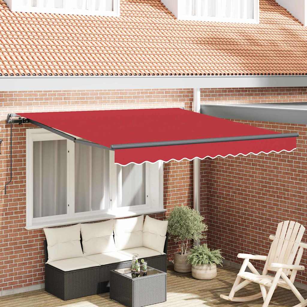 Vidaxx faltbarer Sonnenschirm rot 300 x 250 cm Polyester und Stahl