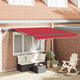 Vidaxx faltbarer Sonnenschirm rot 300 x 250 cm Stoff