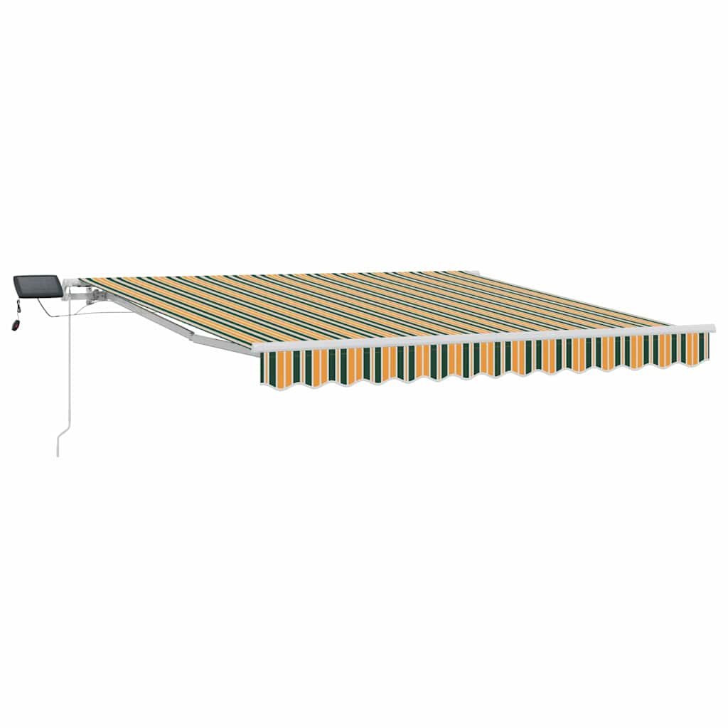 Vidaxx faltbarer Sonnenschirm grün und gelb 300 x 250 cm Stoff und Stahl