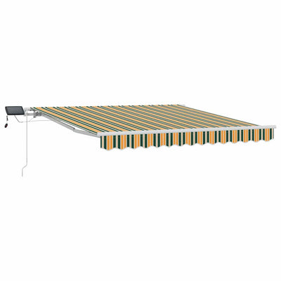 Vidaxx faltbarer Sonnenschirm grün und gelb 300 x 250 cm Stoff und Stahl