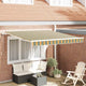 Vidaxx faltbarer Sonnenschirm grün und gelb 300 x 250 cm Stoff