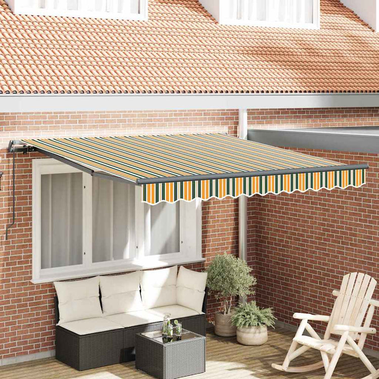 Vidaxx faltbarer Sonnenschirm grün und gelb 300 x 250 cm