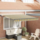 Vidaxx Markise grün und gelb 300 x 250 x 165 cm Polyester