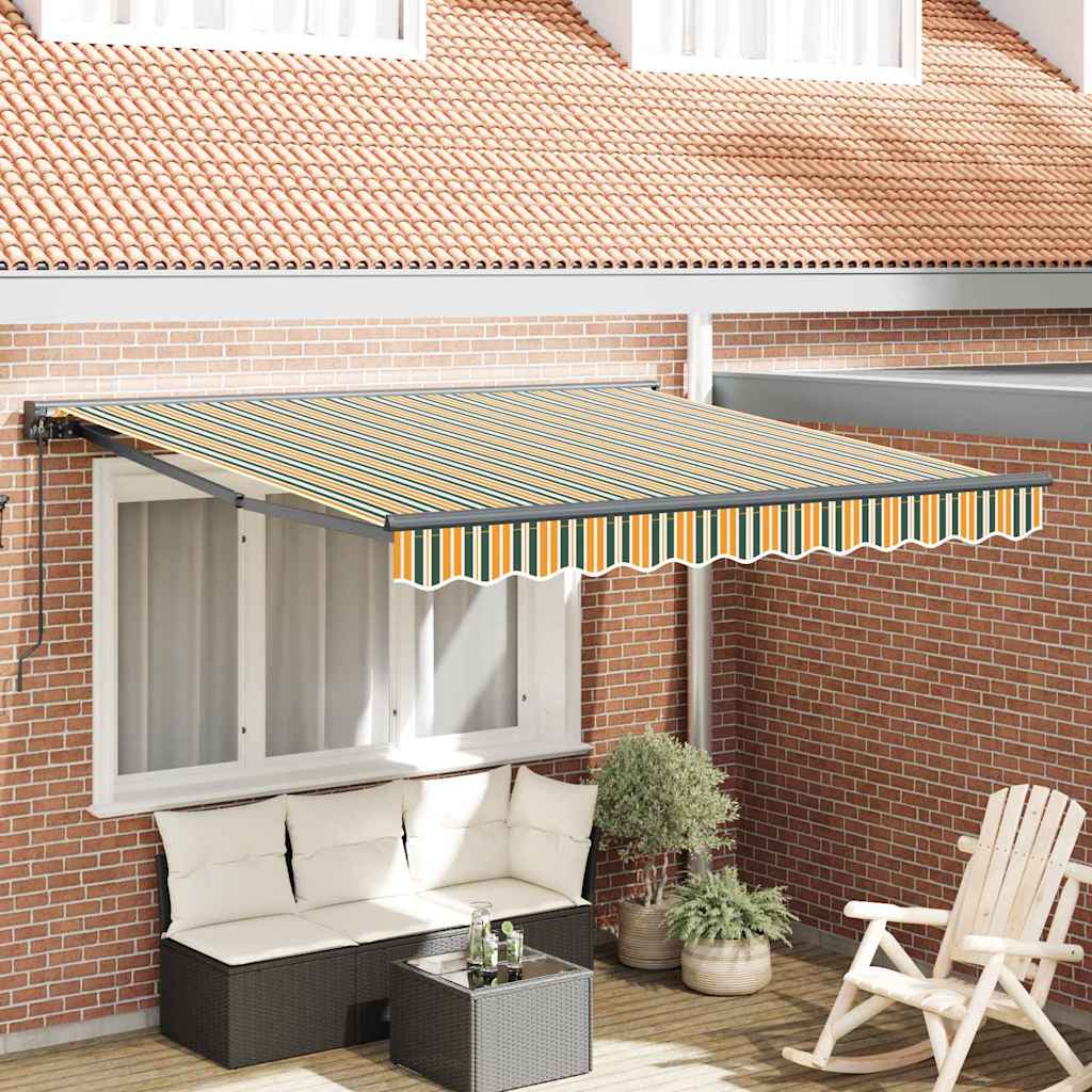 Vidaxx faltbarer Sonnenschirm grün und gelb 300 x 250 cm