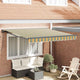 Vidaxx faltbarer Sonnenschirm grün und gelb 300 x 250 cm