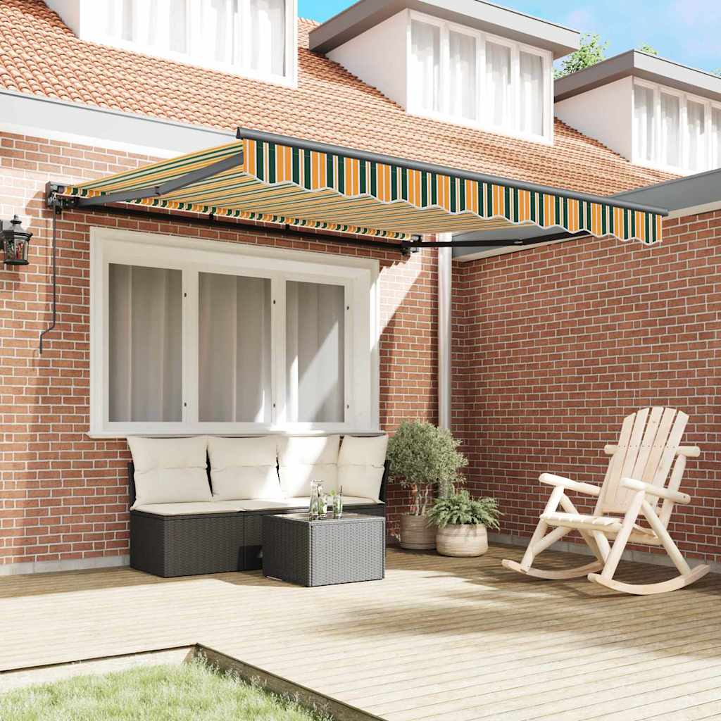 Vidaxx faltbarer Sonnenschirm grün und gelb 300 x 250 cm