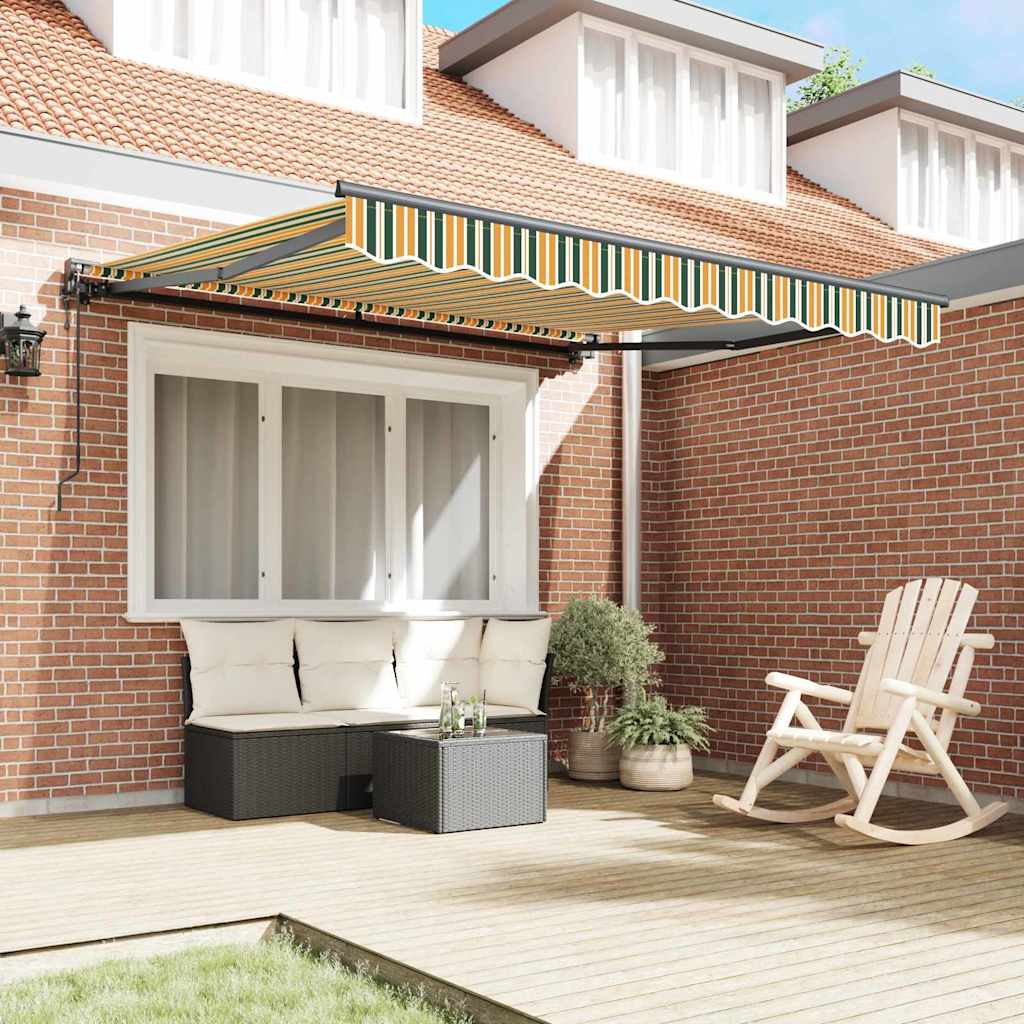 Vidaxx faltbarer Sonnenschirm grün und gelb 300 x 250 cm