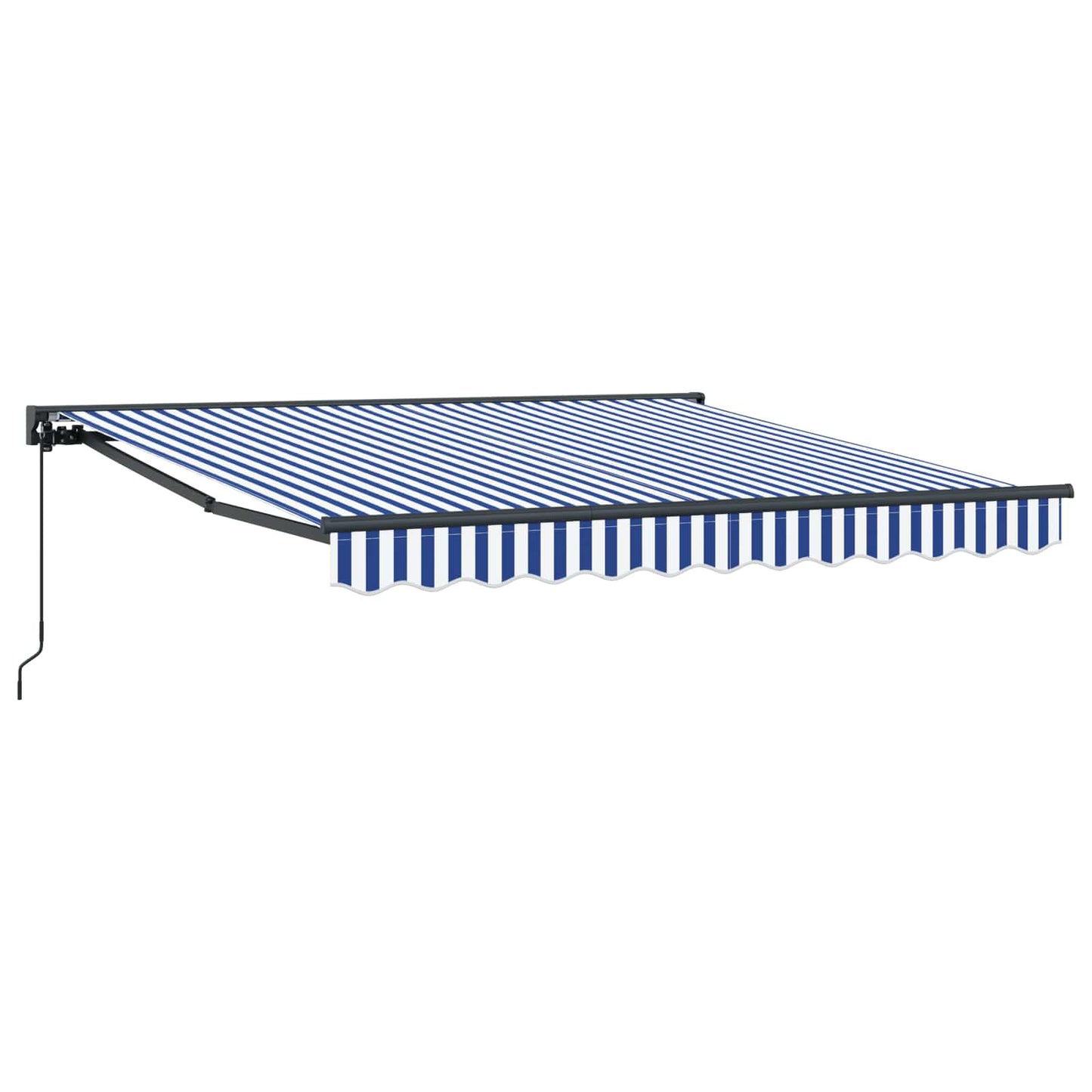 Vidaxx faltbarer Sonnenschirm blau und weiß 350 x 250 cm