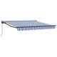 Vidaxx faltbarer Sonnenschirm blau und weiß 350 x 250 cm