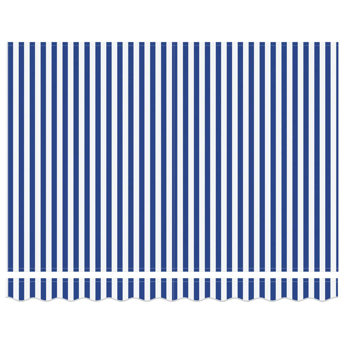 Vidaxx faltbarer Sonnenschirm blau und weiß 350 x 250 cm