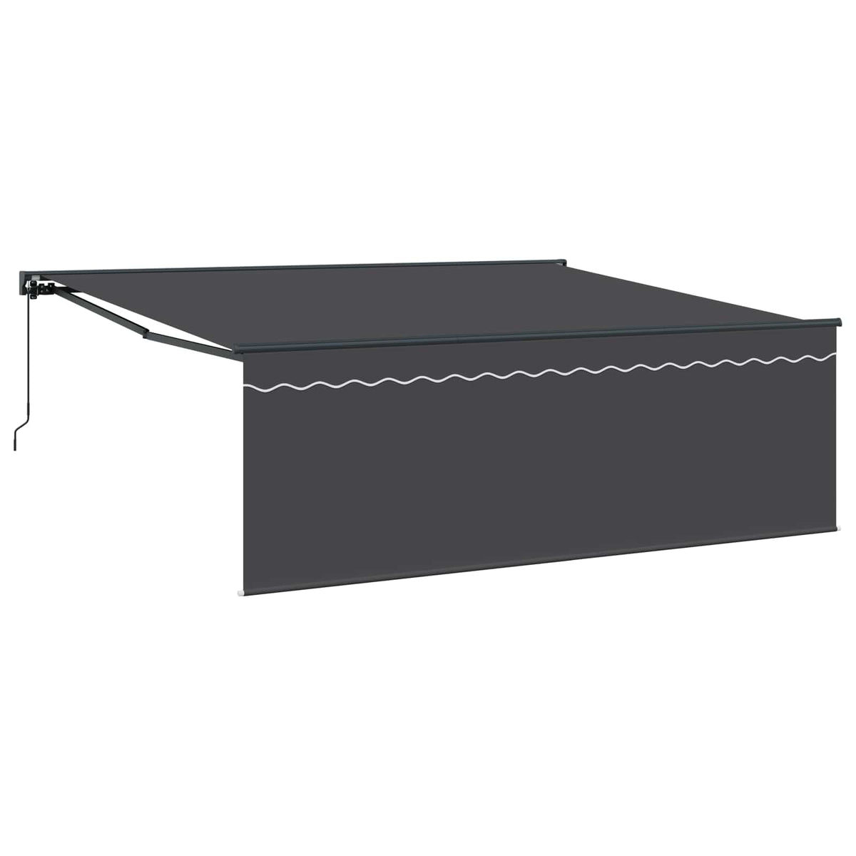 Vidaxx faltbarer Sonnenschirm gelb und weiß 350 x 250 cm