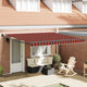 Vidaxx faltbarer Sonnenschirm Orange und Braun 350 x 250 cm