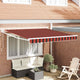 Vidaxx Markise Orange und Braun 350 x 250 x 165 cm Polyester