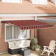 Vidaxx faltbarer Sonnenschirm Orange und Schwarz 350 x 250 cm