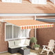 Vidaxx faltbarer Sonnenschirm gelb und orange 350 x 250 cm Stoff