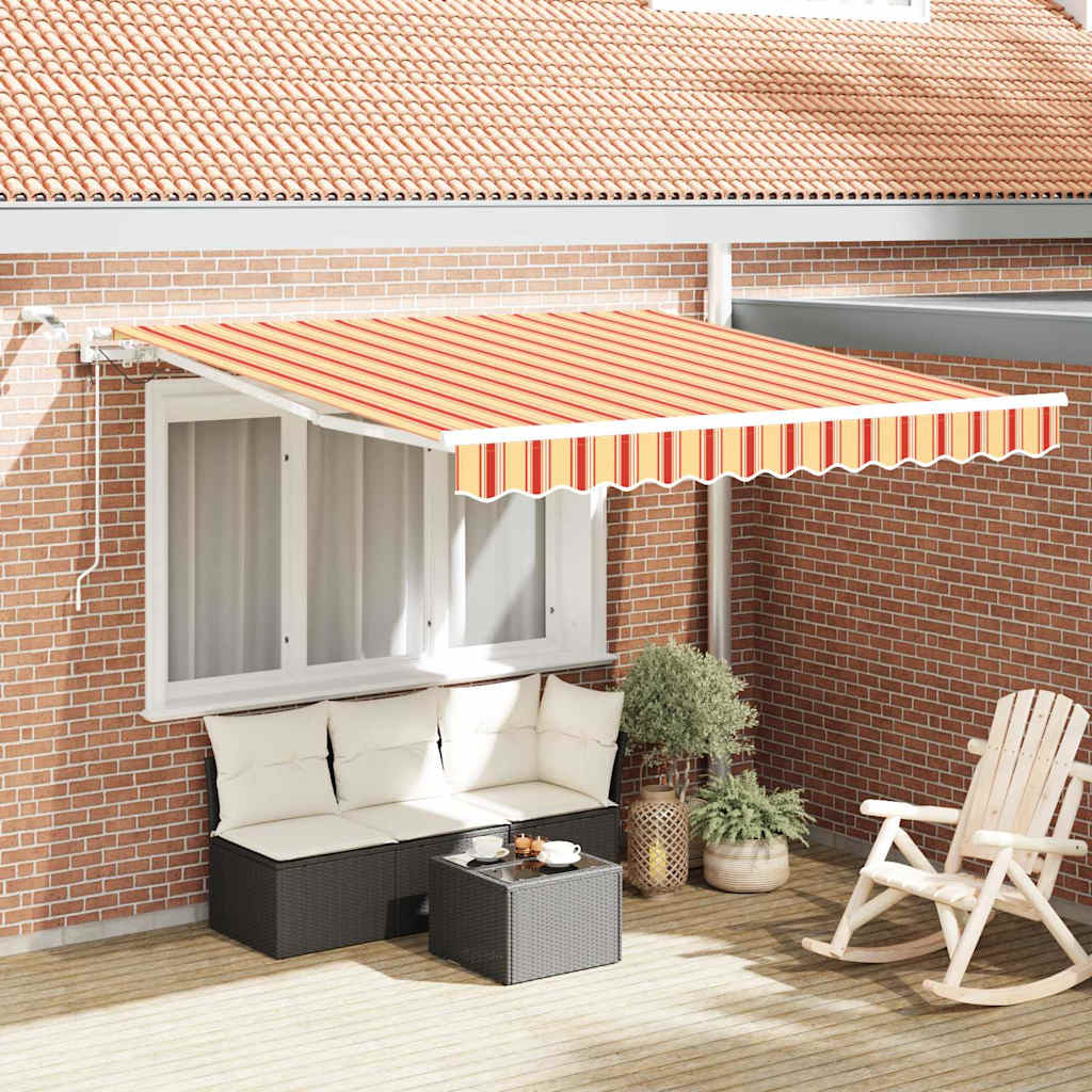 Vidaxx faltbarer Sonnenschirm Gelb und Orange 350 x 250 cm