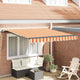 Vidaxx faltbarer Sonnenschirm Gelb und Orange 350 x 250 cm