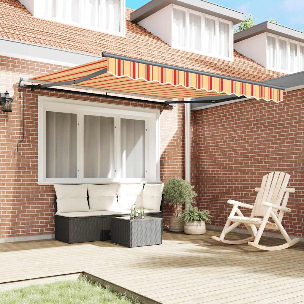Vidaxx faltbarer Sonnenschirm Gelb und Orange 350 x 250 cm