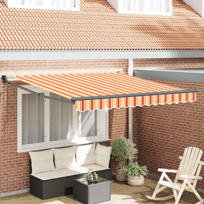 Vidaxx Markise Gelb und Orange 350 x 250 x 165 cm Polyester