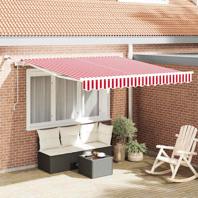 Vidaxx faltbarer Sonnenschirm rot und weiß 350 x 250 cm