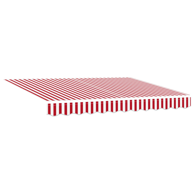 Vidaxx faltbarer Sonnenschirm aus rotem und weißem Stoff, 350 x 250 cm