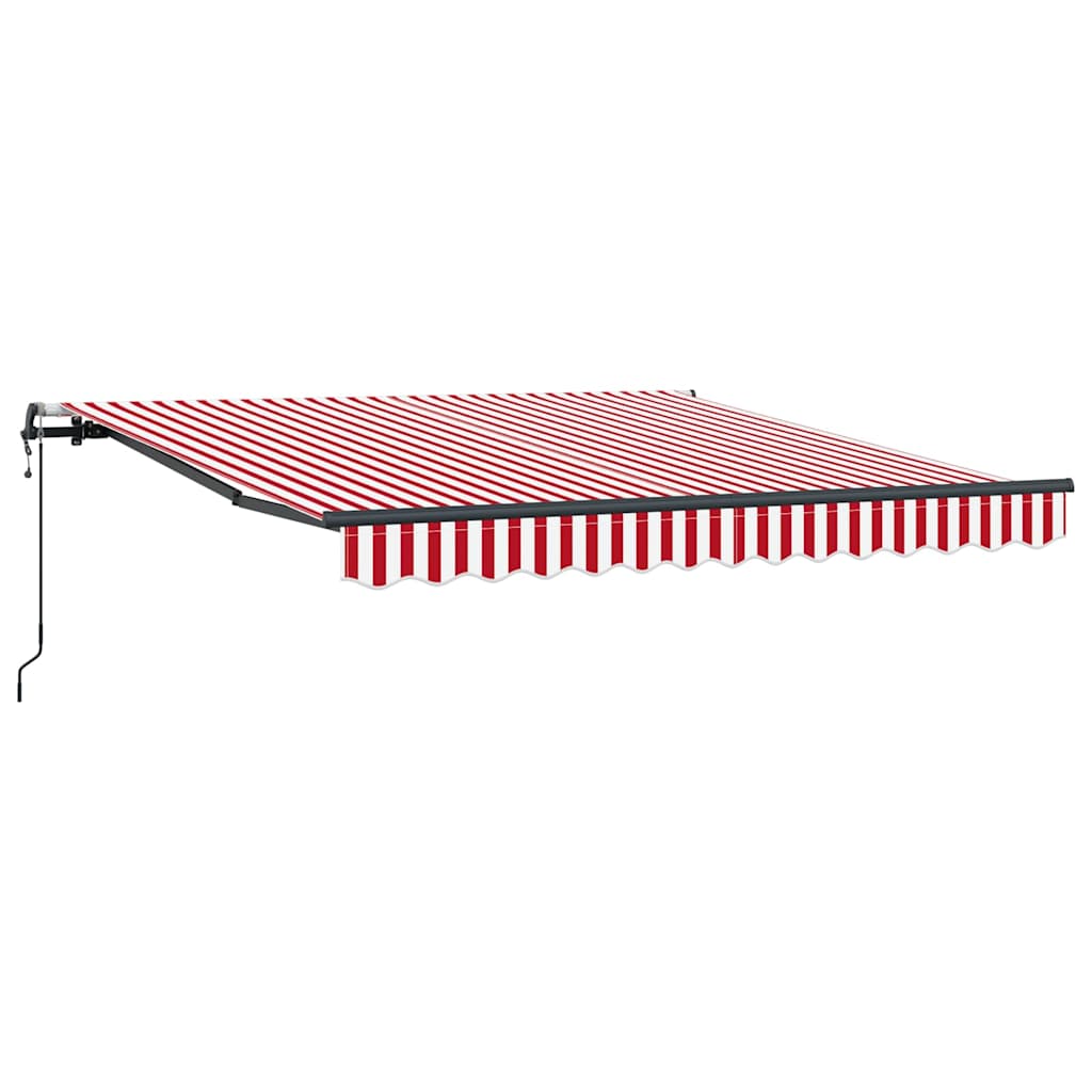 Vidaxx faltbarer Sonnenschirm rot und weiß 350 x 250 cm