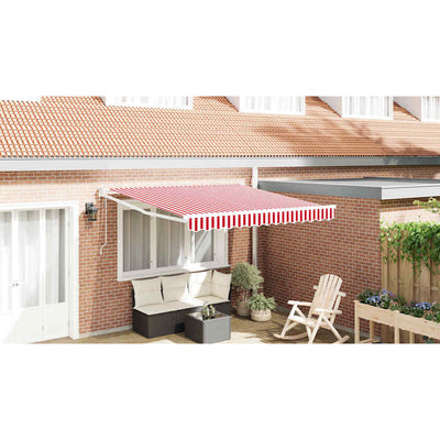 Vidaxx faltbarer Sonnenschirm rot und weiß 350 x 250 cm