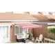 Vidaxx faltbarer Sonnenschirm rot und weiß 350 x 250 cm