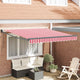 Vidaxx faltbarer Sonnenschirm rot und weiß 350 x 250 cm