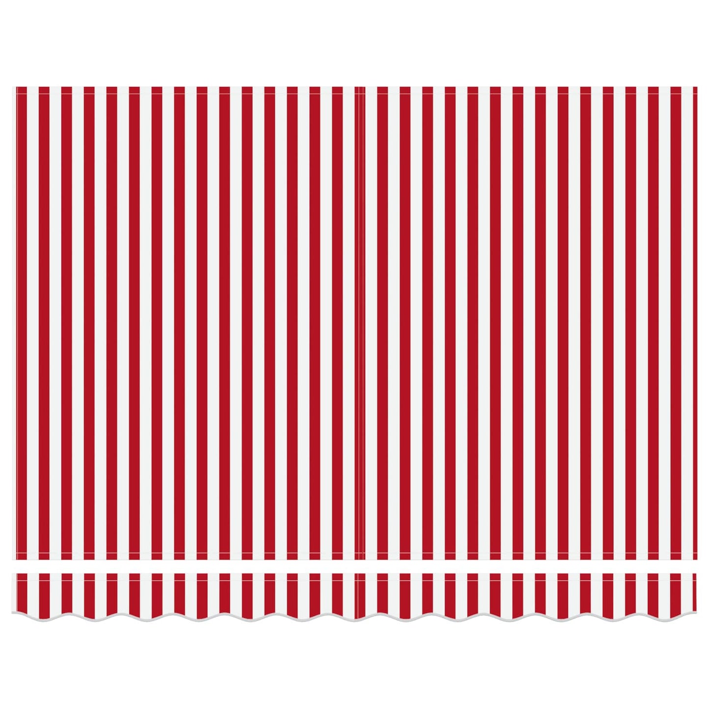 Vidaxx faltbarer Sonnenschirm rot und weiß 350 x 250 cm