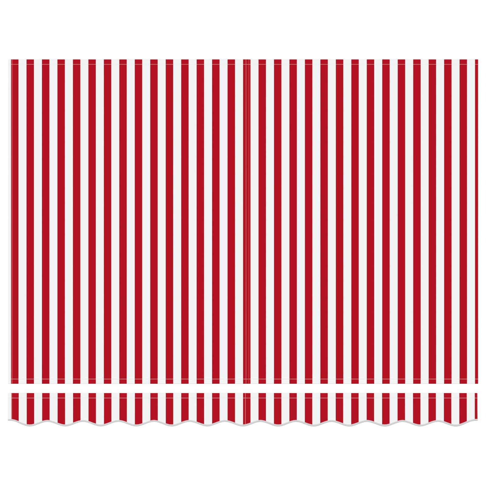 Vidaxx faltbarer Sonnenschirm rot und weiß 350 x 250 cm