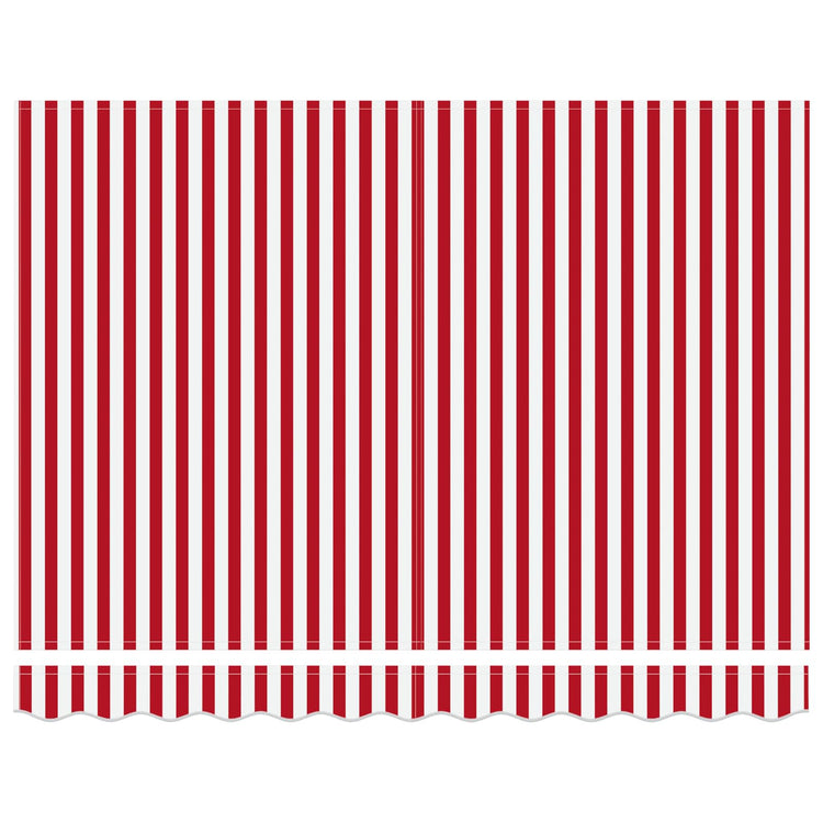 Vidaxx faltbarer Sonnenschirm rot und weiß 350 x 250 cm