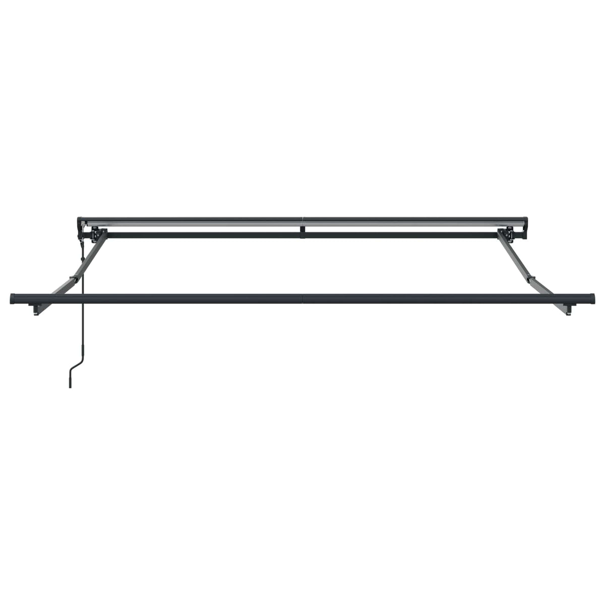 Vidaxx faltbarer Sonnenschirm rot und weiß 350 x 250 cm