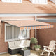 Vidaxx faltbarer Sonnenschirm blau und orange 350 x 250 cm