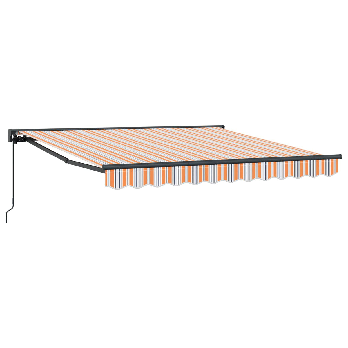 Vidaxx faltbarer Sonnenschirm blau und orange 350 x 250 cm
