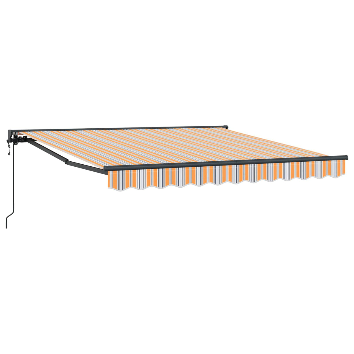 Vidaxx faltbarer Sonnenschirm blau und orange 350 x 250 cm