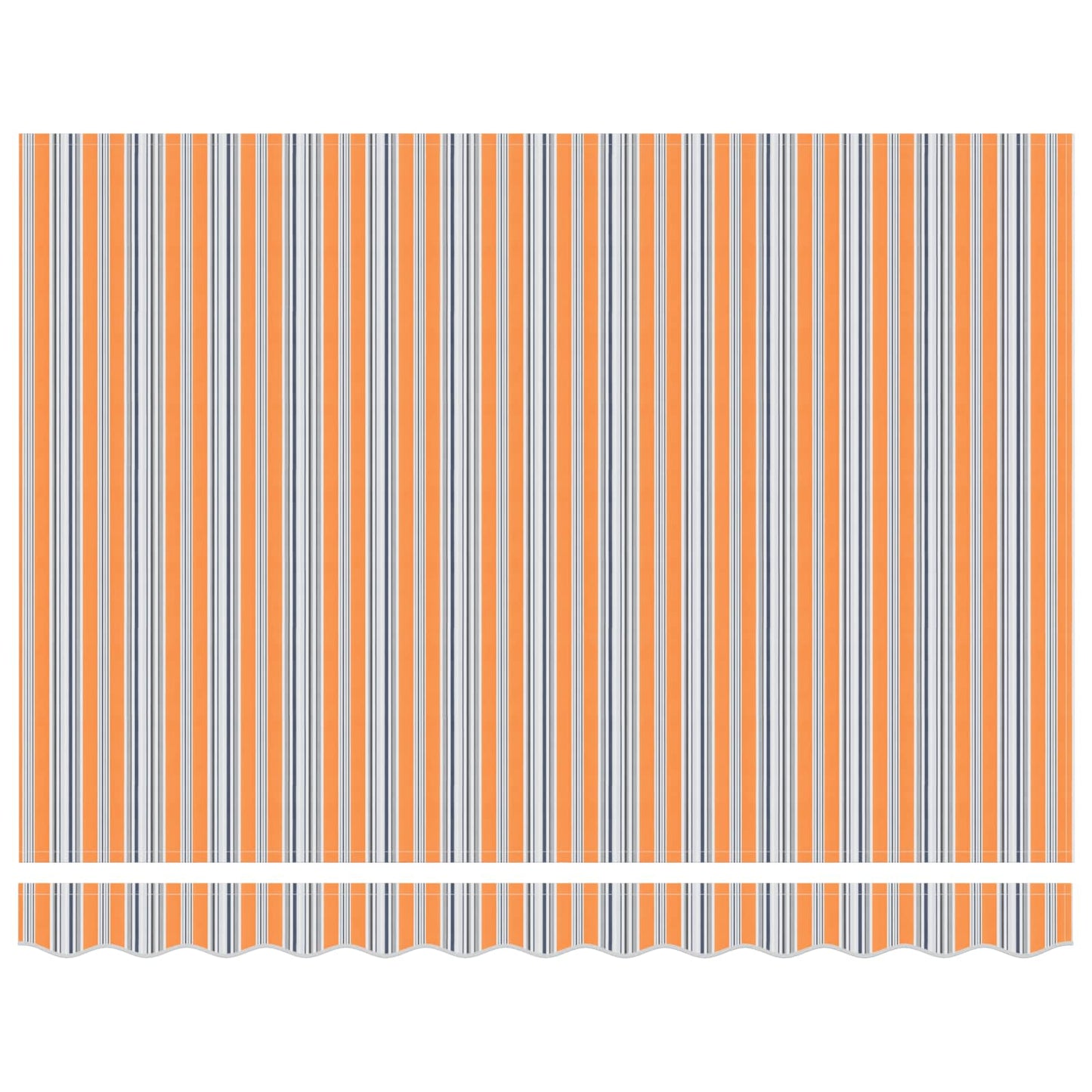 Vidaxx faltbarer Sonnenschirm blau und orange 350 x 250 cm