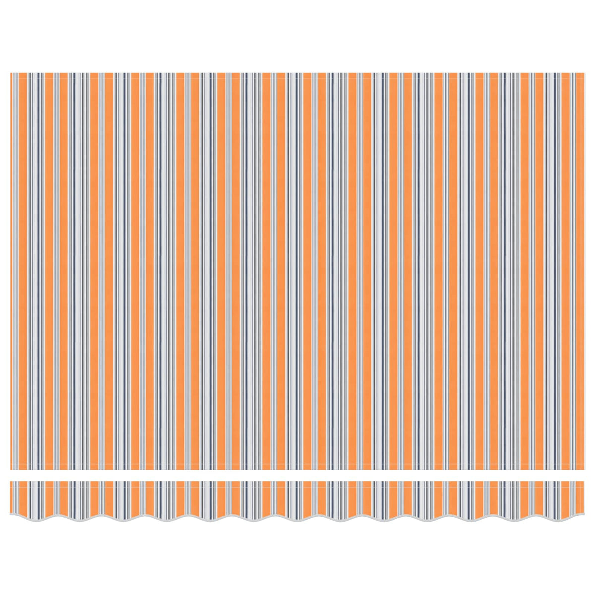 Vidaxx faltbarer Sonnenschirm blau und orange 350 x 250 cm