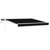 Vidaxx faltbarer Sonnenschirm schwarz 350 x 250 cm Stoff und Stahl